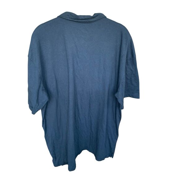 True Classic Performance Polo Shirt Men's XXL Blue Short Sleeves Golf Premium - Picture 7 of 8